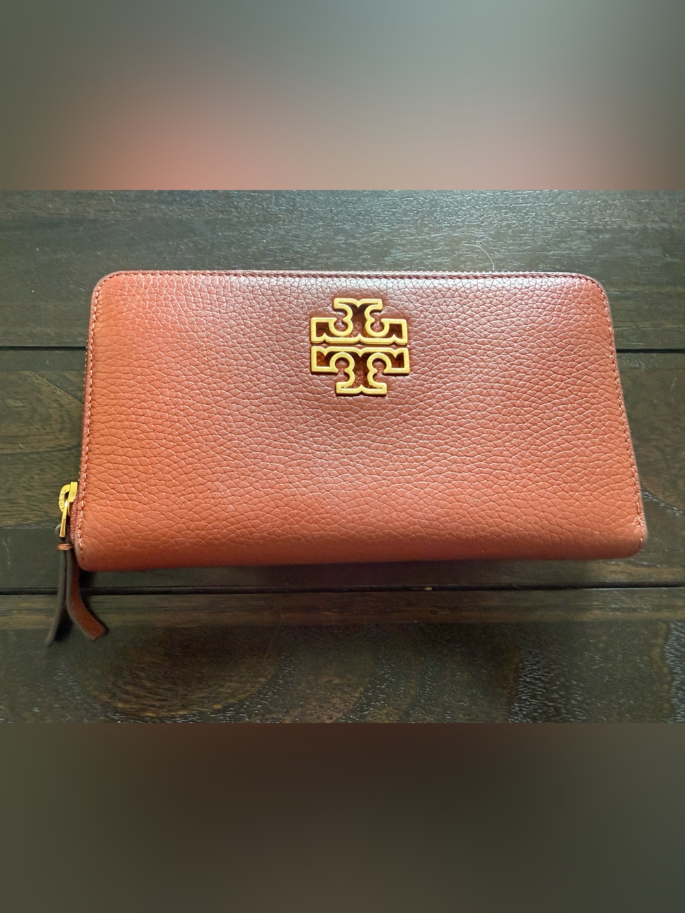 Tory Burch Pebbled Leather Wallet